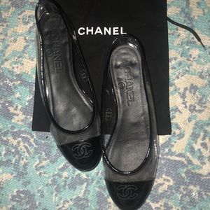 chanel pvc flats